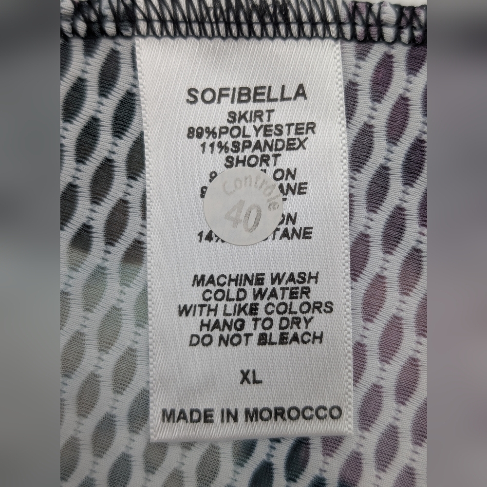 Sofibella Airflow SPF50+ Quick Dry 4 Way Strech 13" Tennis Skort Women Size XL - Picture 16 of 17
